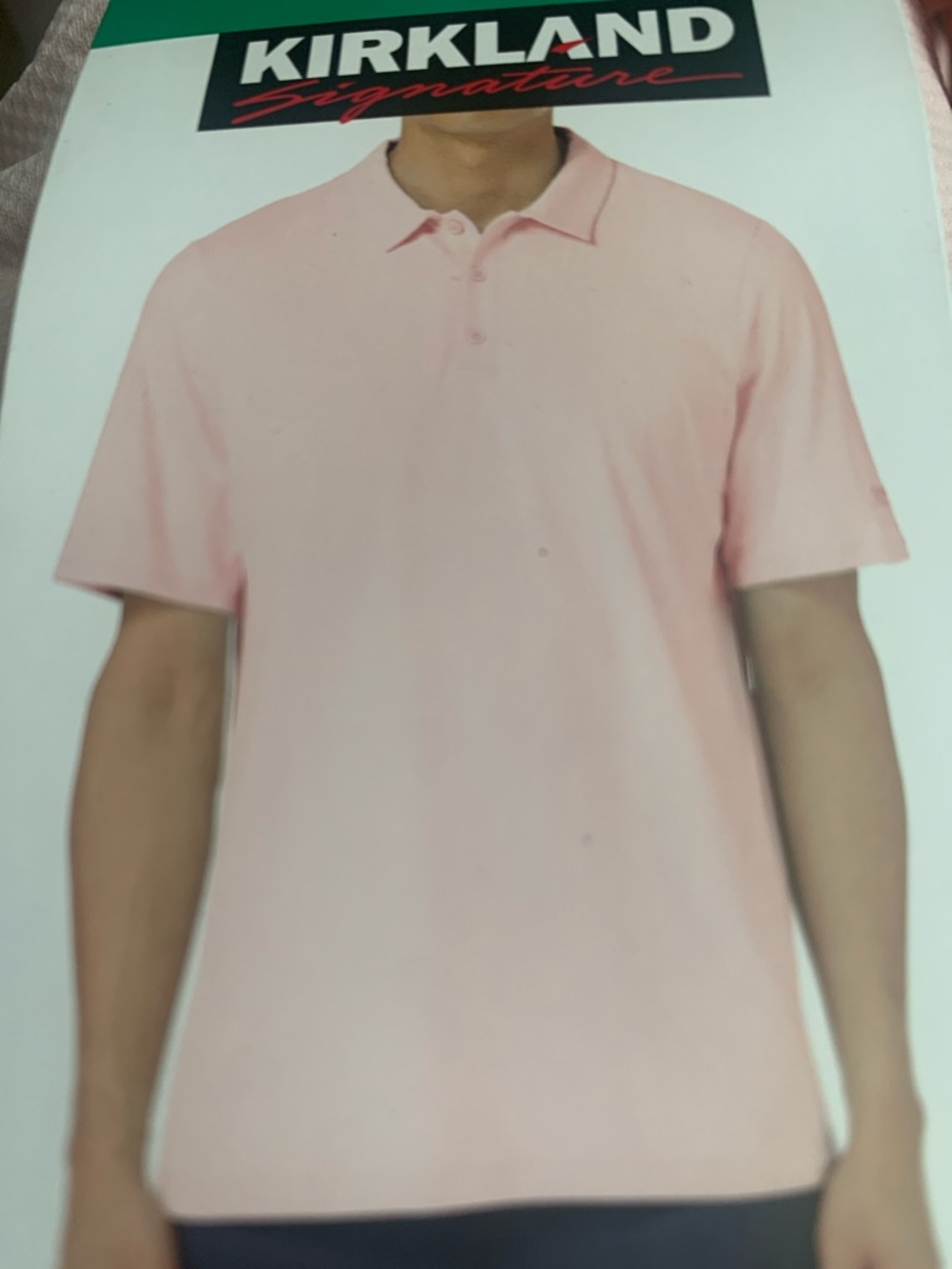 Kirkland Signature Light Pink Men’s Polo Shirt BNWT